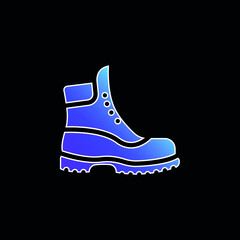 Boot blue gradient vector icon