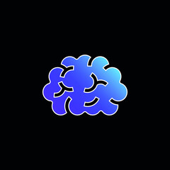 Brain blue gradient vector icon