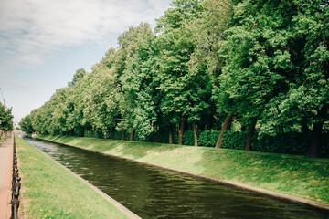Fototapeta na wymiar 'Swan Canal' is a waterway located in Saint Petersburg.