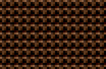 Periodic geometric texture in various shades of brown. Square texture with coffee and cocoa color. Can be used for presentation, web templates and artwork.
