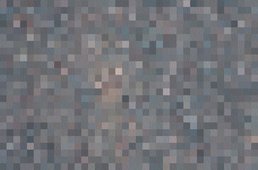 Multicolored background pattern. Gray, brown, pink,  beige squares, rough brush, and oil paint texture, 