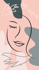 Fashion portrait of a model girl with sunglasses. Retro trendy colors poster or flyer.