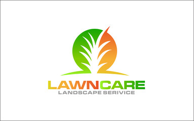 Illustration vector graphic of lawn care, landscape, grass concept logo design template-10