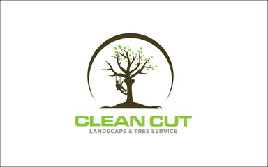 Illustration vector graphic of lawn care, landscape, grass concept logo design template-10