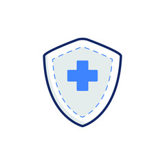 shield vector icon illustration sign