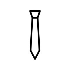 Tie icon. outline style icon. simple illustration. Editable stroke. Design template vector