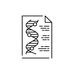 Genetic diagnosis olor line icon. Medical test. Pictogram for web page, mobile app, promo.