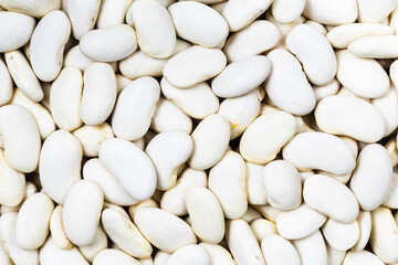 background - many uncooked white beans