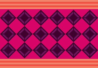 Colorful flat geometric seamless pattern.