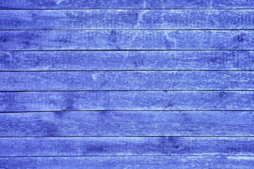 old worn wooden planks painted blue