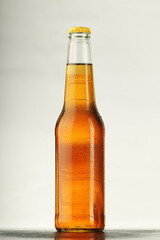 bottle of beer in drops