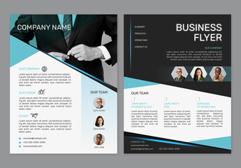 Foldable Business Flyer Layout