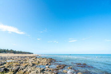 The coast of Weizhou Island in Beihai, Guangxi Province, China