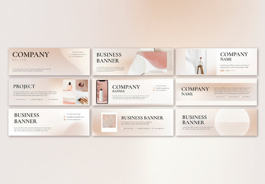 Business Banner Layout For Beauty Brand