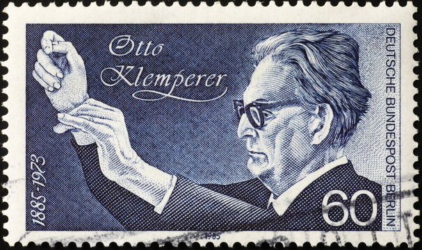 Conductor Otto Klemperer on german postage stamp