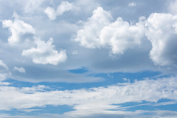 Beautiful clouds in windy weather