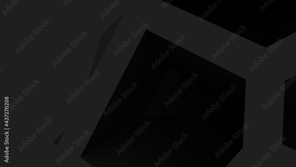 Poster abstract gray background from lines and planes. cubism. desktop wallpaper. 3d rendering image. compu