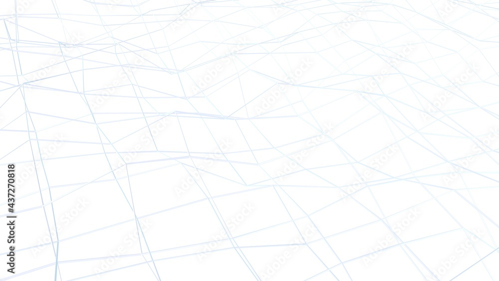 Aufkleber abstract white background from light volumetric pipes or lines. desktop wallpaper. 3d rendering imag