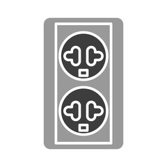 Wall electric socket icon