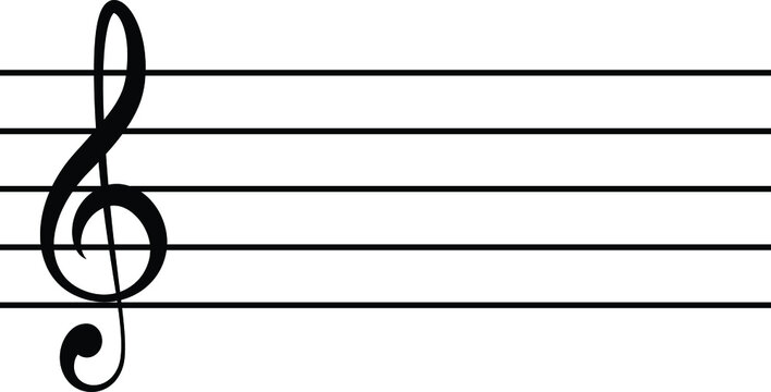 Black music ledger lines