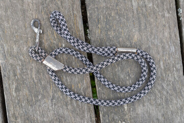 dog's lead on the floor close up