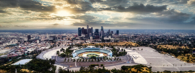 Dodger Stadium Los Angeles  - obrazy, fototapety, plakaty