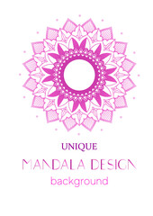 An unique mandala vector art for use. Eye catching mandala design for using in background, poster, banner or print.