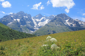 Lautaret pass is a road that takes cyclists, hikers and drivers from the Briançonnais to the Oisans regions
