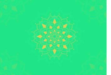 An unique mandala vector art for use. Eye catching mandala design for using in background, poster, banner or print.