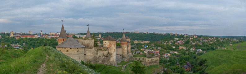Fototapeta na wymiar View on Kamianets Podilskyi castle, Ukraine