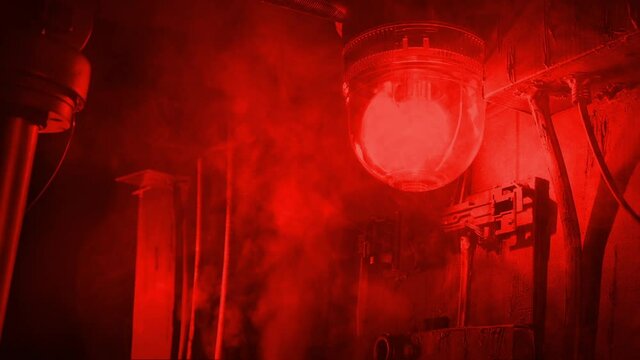 Red Alert Light Going Off With Steam Blasting
