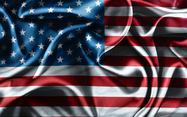 Silky American flag
