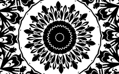 Unique mandala design. Abstract kaleidoscope background