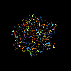 Question marks Quiz, doubt poll query public poll.