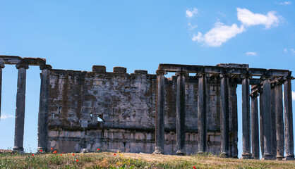 Temple of Aizanoi Zeus in Çavdarhisar district of Kütahya. The city of Aizanoi was the main...