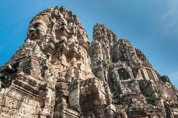 Fototapeta na wymiar Kambodscha. Teil der Tempelanlage von Angkor Wat. Detailansicht eines etwas abseits gelegenen Tempels.