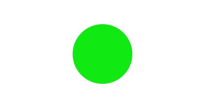 4K stock video footage. white checkmark in green circle appears and disappears with hud. Check, tick, yes, vote icon animation on white background. Success, correct, accepted. Motion graphic design