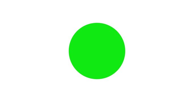 white check mark appears, disappears in green circle. tick icon animation, white background. Success, correct or right choice, accepted. Motion graphic design. 4K animated footage. Yes and vote sign