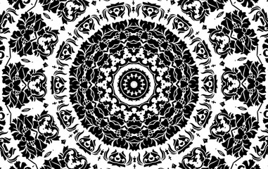 Unique mandala design. Abstract kaleidoscope background