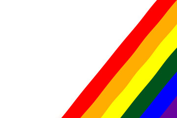 lgbt flag concept isolated