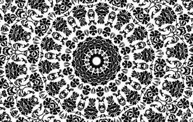 Unique mandala design. Abstract kaleidoscope background