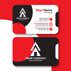 Modern professional business card vector design