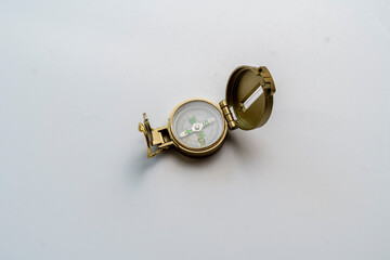 symbol of navigation and travel, the vintage compas showing the way forward