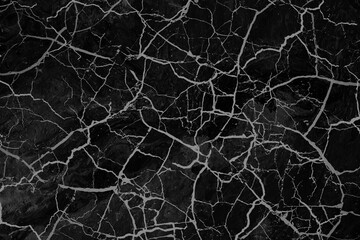 Black broken antique  grunge crackled effect texture. Old vintage black background.