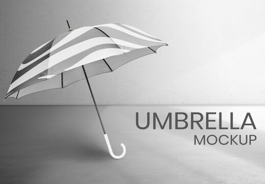 Editable Umbralla Design Mockup