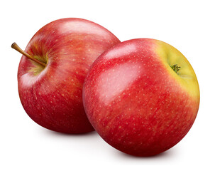 Red apple isolated with clipping path
