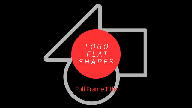 Logo Flat Shapes Explosions Full Frame Title
