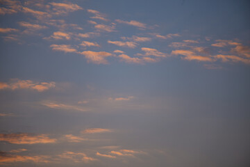 clouds in the sky at sunset
