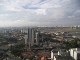 Paisagem Vista do Aeroporto Congonhas - São Paulo - Brasil