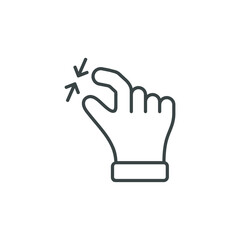hand gesture simple icon